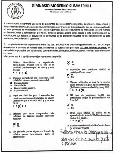 Desarrollo de encuesta final